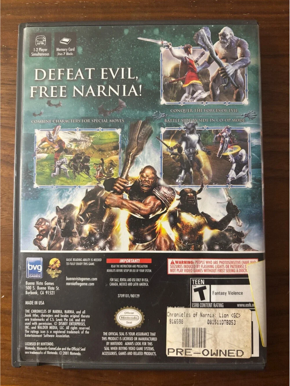 Chronicles of Narnia: The Lion, the Witch, and the Wardrobe (GameCube, 2005)